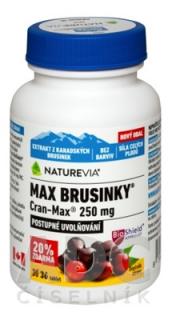 Naturevia Max Brusnice 250 mg 30+6 pastiliek