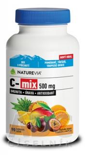 Naturevia Vitamín C-mix 500 mg pastilky 90 ks