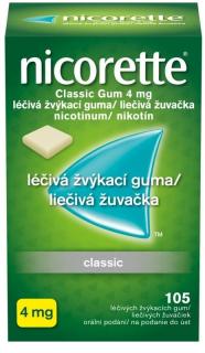 Nicorette Classic gum 105x4 mg