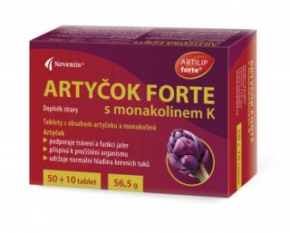 Noventis ARTIČOKA FORTE s monakolínom K 60 tabliet