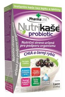Nutrikaša probiotic Chia a čierna ríbezla 3x60 g
