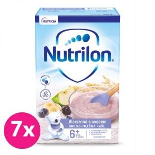 Nutrilon Obilno-mliečna kaša Viaczrnná s ovocím 6+ 7 x 225 g