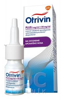 Otrivin Plus 1mg/ml + 50mg/ml sprej 10 ml