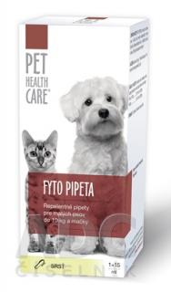 Pet Health Care Fyto Pipeta repelentná pre malých psov do 10 kg a mačky 15 ml