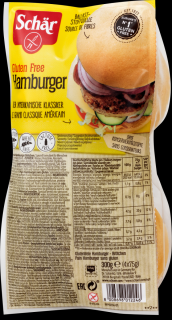 Schär Hamburger, žemle bezgluténové bezlepkové 4x75 g