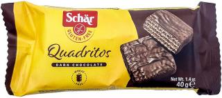 Schär Quadritos bezgluténové kakaové vafle v horkej čokoláde 40 g