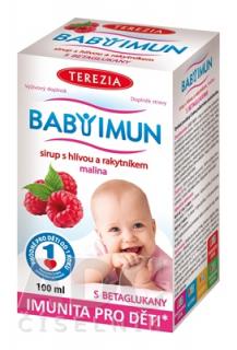 Terezia Company Baby Imun sirup s hlivou a rakytníkom malina 100 ml