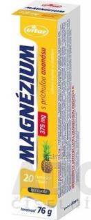 Vitar Magnézium 375 mg tbl eff 20 ks ananás