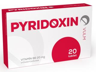 Vulm Pyridoxin - vitamín B6 20 mg 20 tabliet