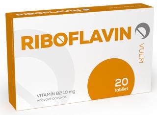 Vulm Riboflavin - vitamín B2 10 mg 20 tabliet