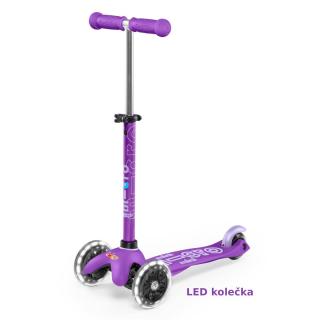 Kolobežka Mini MICRO Deluxe LED Purple