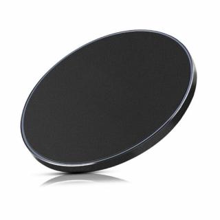 Led Circle - Bezdrôtová nabíjačka čierna  + darček sieťový adaptér