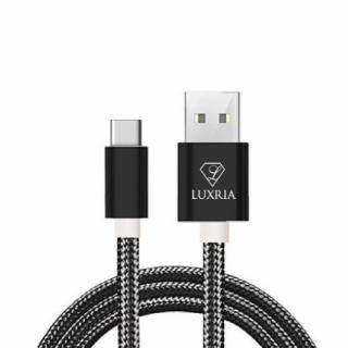 Luxria Cable Black - Vysokoodolný USB kábel (USB-C, micro-USB, iPhone) Napájanie: Micro USB