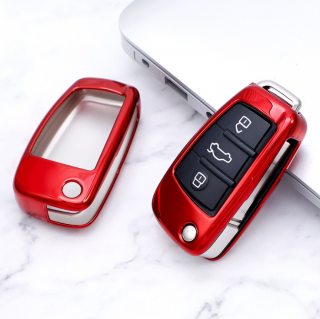 Luxria Car Key Case I - Ochranný obal pre klúče značky Audi (1) Farba: Červená