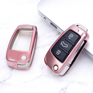 Luxria Car Key Case I - Ochranný obal pre klúče značky Audi (1) Farba: Ružová