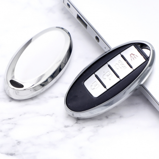 Luxria Car Key Case I - Ochranný obal pre klúče značky Nissan Farba: Strieborná