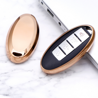 Luxria Car Key Case I - Ochranný obal pre klúče značky Nissan Farba: Zlatá
