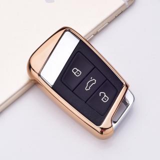Luxria Car Key Case I - Ochranný obal pre klúče značky VW, Skoda, Seat (2) Farba: Zlatá