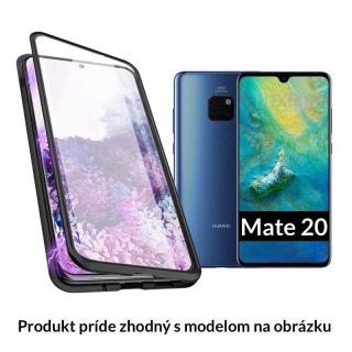 Luxria Double Glass Magnetic - Čierne presklené magnetické púzdro pre Huawei pre Huawei: Mate 20 Lite