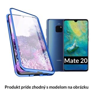 Luxria Double Glass Magnetic - Modre presklené magnetické púzdro pre Huawei pre Huawei: Nova 5T