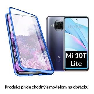 Luxria Double Glass Magnetic - Modré presklené magnetické púzdro pre Xiaomi Pre Xiaomi: Mi 9 Lite