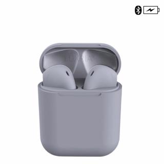 Luxria inPods 12 Matte - Bluetooth slúchadlá s nabíjacím púzdrom (8 farieb) Farba: Šedá