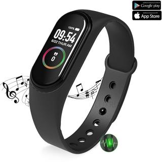 Luxria MusicWatch M5 - Čierny inteligentý náramok s reproduktorom