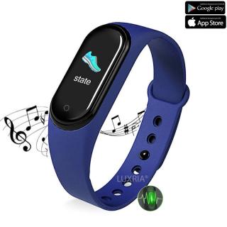 Luxria MusicWatch M5 - Modrý inteligentý náramok s reproduktorom