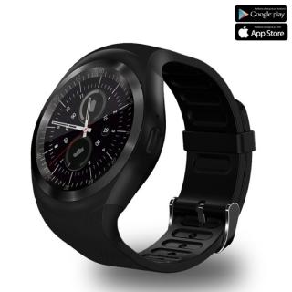 Luxria Smarty Y1 - Čierne inteligentné hodinky