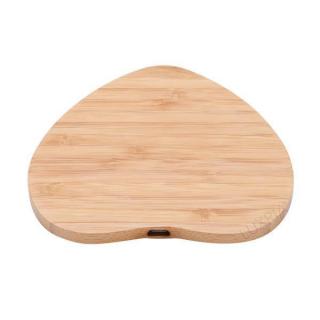 Luxria Wood ChargePad - Drevená bezdrôtová nabíjačka Srdce 10W