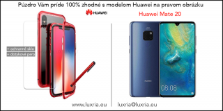 Magnetické púzdro Roybens Magnetic pre Huawei - Červené  + darček ochranné sklo a dotykové pero pre Huawei: Mate 20