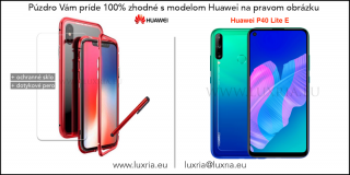 Magnetické púzdro Roybens Magnetic pre Huawei - Červené  + darček ochranné sklo a dotykové pero pre Huawei: P40 Lite E