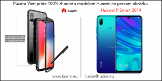 Magnetické púzdro Roybens Magnetic pre Huawei - Čierne  + darček ochranné sklo a dotykové pero pre Huawei: P Smart 2019