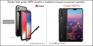 Magnetické púzdro Roybens Magnetic pre Huawei - Čierne  + darček ochranné sklo a dotykové pero pre Huawei: P20 Pro