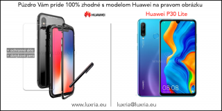 Magnetické púzdro Roybens Magnetic pre Huawei - Čierne  + darček ochranné sklo a dotykové pero pre Huawei: P30 lite