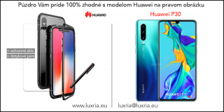 Magnetické púzdro Roybens Magnetic pre Huawei - Čierne  + darček ochranné sklo a dotykové pero pre Huawei: P30