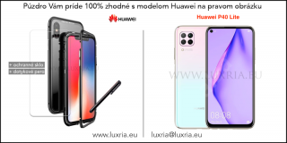 Magnetické púzdro Roybens Magnetic pre Huawei - Čierne  + darček ochranné sklo a dotykové pero pre Huawei: P40 Lite