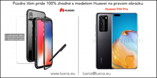 Magnetické púzdro Roybens Magnetic pre Huawei - Čierne  + darček ochranné sklo a dotykové pero pre Huawei: P40 Pro