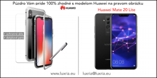 Magnetické púzdro Roybens Magnetic pre Huawei - Strieborné  + darček ochranné sklo a dotykové pero pre Huawei: Mate 20 Lite