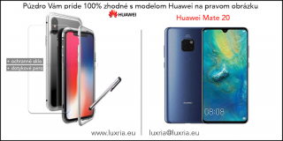 Magnetické púzdro Roybens Magnetic pre Huawei - Strieborné  + darček ochranné sklo a dotykové pero pre Huawei: Mate 20