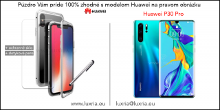 Magnetické púzdro Roybens Magnetic pre Huawei - Strieborné  + darček ochranné sklo a dotykové pero pre Huawei: P30 Pro