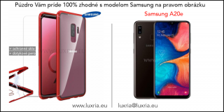 Magnetické púzdro Roybens Magnetic pre Samsung - Červené  + darček ochranné sklo a dotykové pero Samsung: Galaxy A20e