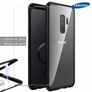 Magnetické púzdro Roybens Magnetic pre Samsung - Čierne  + darček ochranné sklo a dotykové pero Samsung: Galaxy A20e