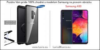 Magnetické púzdro Roybens Magnetic pre Samsung - Čierne  + darček ochranné sklo a dotykové pero Samsung: Galaxy A50