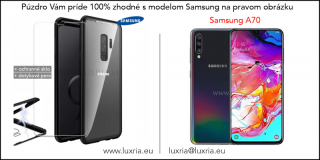 Magnetické púzdro Roybens Magnetic pre Samsung - Čierne  + darček ochranné sklo a dotykové pero Samsung: Galaxy A70