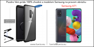 Magnetické púzdro Roybens Magnetic pre Samsung - Čierne  + darček ochranné sklo a dotykové pero Samsung: Galaxy A71