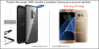 Magnetické púzdro Roybens Magnetic pre Samsung - Čierne  + darček ochranné sklo a dotykové pero Samsung: Galaxy S7 Edge