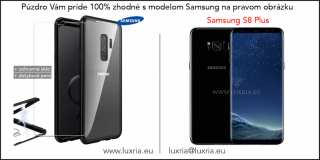 Magnetické púzdro Roybens Magnetic pre Samsung - Čierne  + darček ochranné sklo a dotykové pero Samsung: Galaxy S8 Plus