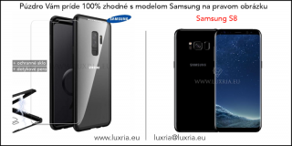 Magnetické púzdro Roybens Magnetic pre Samsung - Čierne  + darček ochranné sklo a dotykové pero Samsung: Galaxy S8