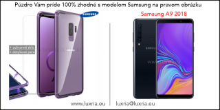 Magnetické púzdro Roybens Magnetic pre Samsung - Fialové  + darček ochranné sklo a dotykové pero Samsung: Galaxy A9 (2018)